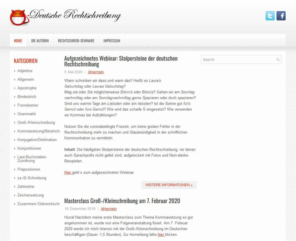 Startseite Blog Deutsche Rechtschreibungg