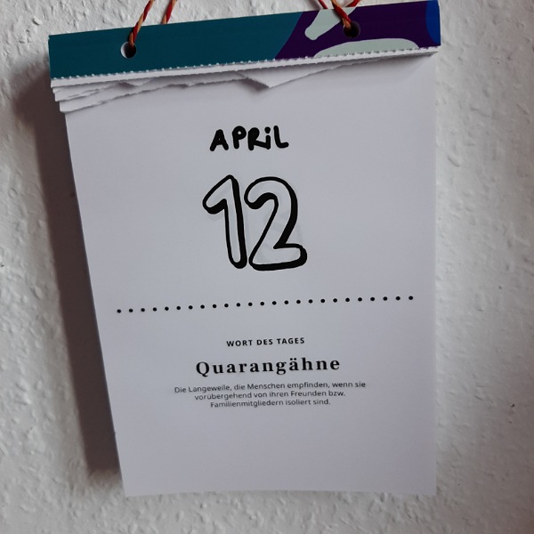 Kalenderblatt vom 12. April 2022