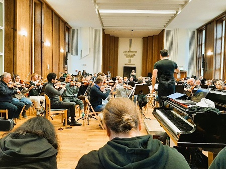 Foto von einer Orchesterprobe